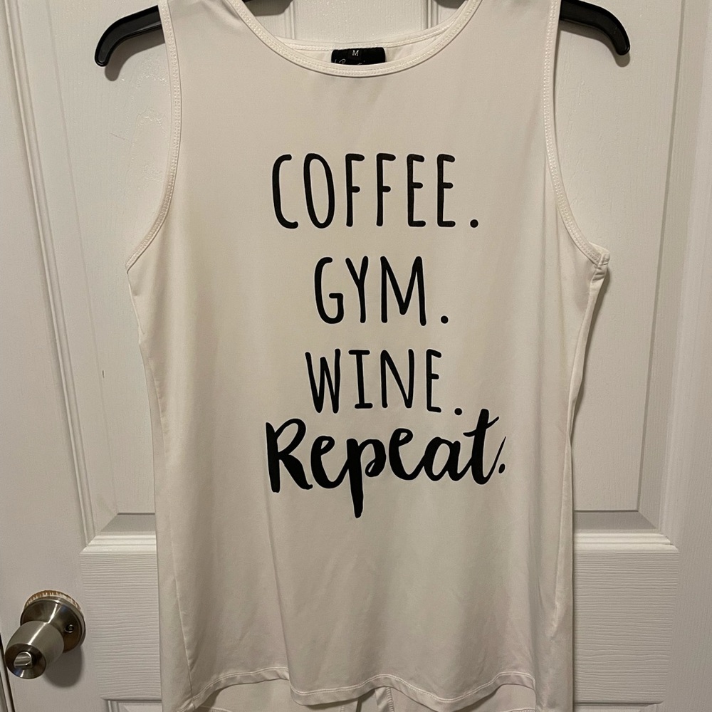 Women’s coffee gym wine repeat performance tank